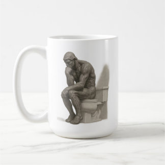 The Thinker on the Throne – Classical Charcoal Sty Kaffeetasse