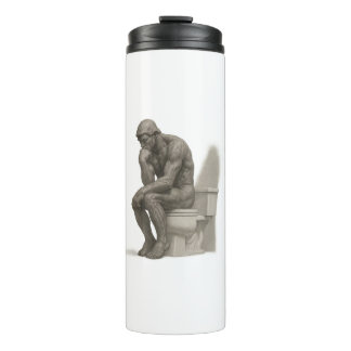 The Thinker on the Throne – Classical Charcoal Sty Thermosbecher