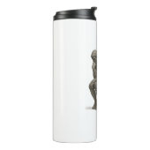 The Thinker on the Throne – Classical Charcoal Sty Thermosbecher (Nach links gedreht)