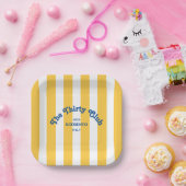 The Thirty Club Beach Cabana Stripe 30th Birthday Pappteller (Party)