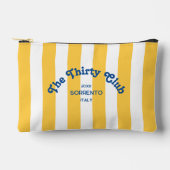 The Thirty Club Yellow Stripe 30th Birthday Zubehörtasche (Vorderseite)