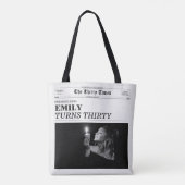 The Thirty Times Newspaper 30th Birthday Party Tasche (Rückseite)