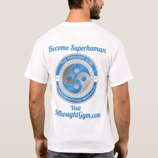 The Thought Gym Superman Superhero T - Shirt (Rückseite)