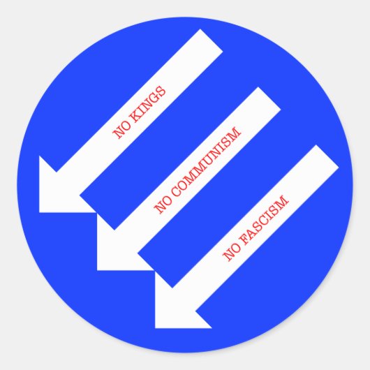 The Three Arrows Runder Aufkleber (Vorderseite)