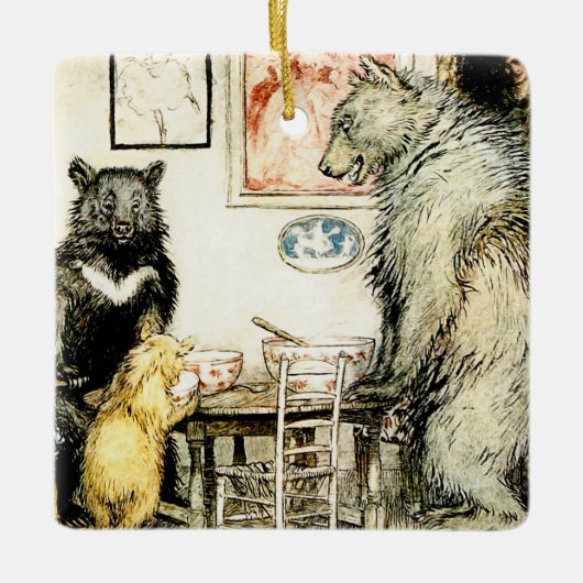 "The Three Bears" von Arthur Rackham Keramikornament (Vorderseite)