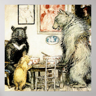 "The Three Bears" von Arthur Rackham Poster