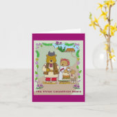 The Three Carpathian Bears Karte (Gelbe Blume)