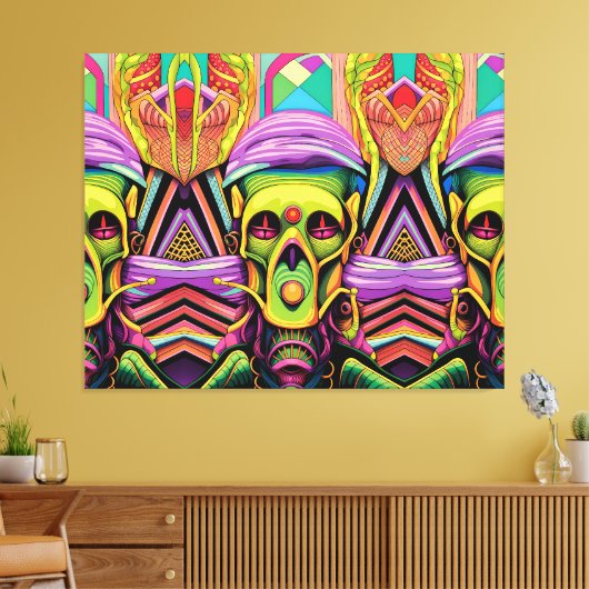 The Three Cyborg Problem Leinwanddruck (Insitu (Wohnzimmer))