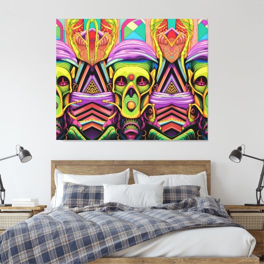 The Three Cyborg Problem Leinwanddruck (Insitu (Schlafzimmer))