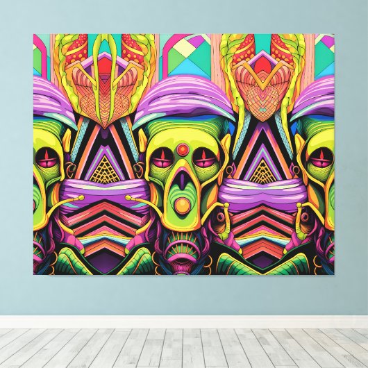 The Three Cyborg Problem Leinwanddruck (Insitu (Holzboden))