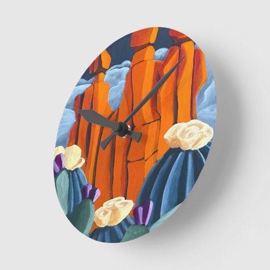 The Three Gossips  Runde Wanduhr (Winkel)