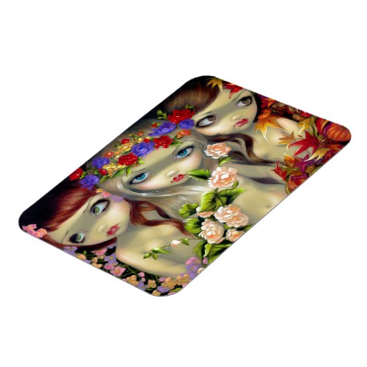 "The Three Graces" Premium Magnet (Linke Seite)