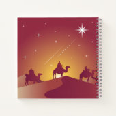The Three Kings of Orient Christmas Theme Notebook Notizblock (Rückseite)