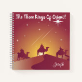 The Three Kings of Orient Christmas Theme Notebook Notizblock (Vorderseite)