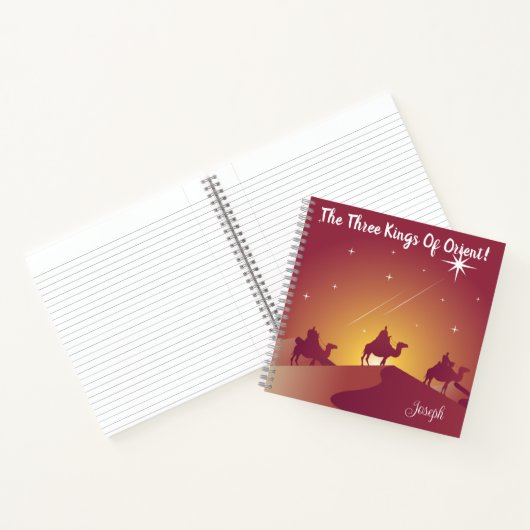 The Three Kings of Orient Christmas Theme Notebook Notizblock (Innenseite)