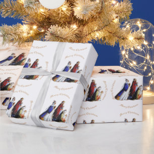 The Three Magi Bearing Geschenke & Weihnachtsgrüße Geschenkpapier
