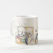 The Three Skulls von Paul Cézanne Classic Malerei Kaffeetasse (Vorderseite Links)
