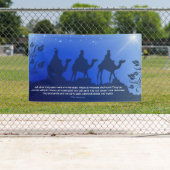 The Three Wisemen Blue Star Weihnachten Church Banner (Insitu)