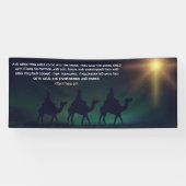 The Three Wisemen Gold Star Weihnachten Kirche Banner (Horizontal)