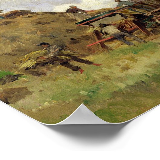 The Threshing Machine Poster (Ecke)