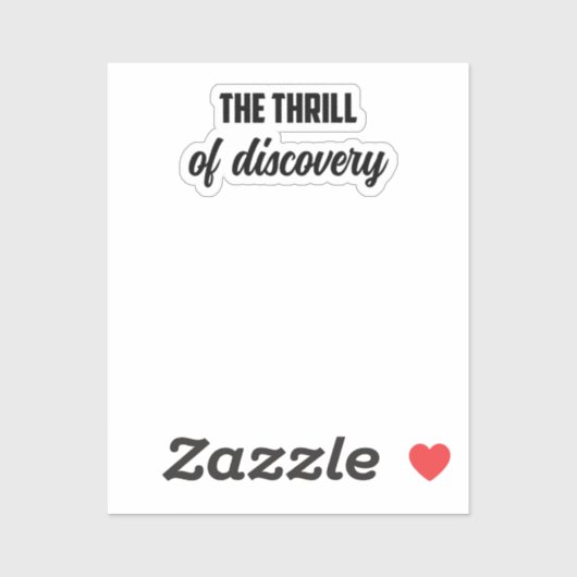 The Thrill of Discovery: Die Eureka-Mama des Ermit Aufkleber (Blatt)