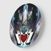 The Thunder Gods Rock Wall Clock Große Wanduhr (Winkel)