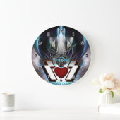 The Thunder Gods Rock Wall Clock Große Wanduhr (Zuhause)