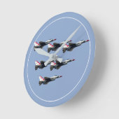The Thunderbirds Runde Wanduhr (Winkel)