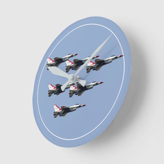 The Thunderbirds Runde Wanduhr (Winkel)