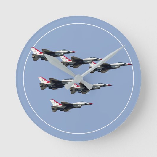 The Thunderbirds Runde Wanduhr (Vorderseite)