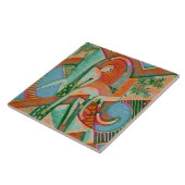 The Thundershower – Abstract Chaos in Bloom Fliese (Seite)