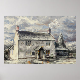 The Tiger Inn, Turnditch - Winterposter Poster