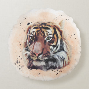 The Tiger Rundes Kissen