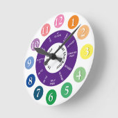 The Time Children Runde Wanduhr (Winkel)