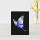 The Time For New Beginnings Is Now Tee Blue Buterf Karte (Gelbe Blume)