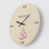 The Time is Now Clock Große Wanduhr (Winkel)