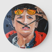 The Time Traveller Painting by Alfred Fox Große Wanduhr (Vorderseite)