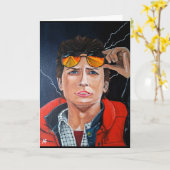 The Time Traveller Painting by Alfred Fox Karte (Gelbe Blume)