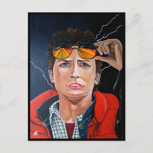 The Time Traveller Painting by Alfred Fox Postkarte (Vorderseite)