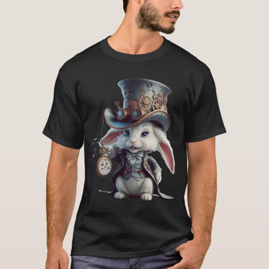 The Timekeeper's Steampunk Bunny T-Shirt (Vorderseite)