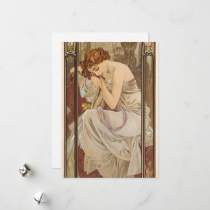 The Times of the Day, Night's Erholung, 1899 von M Feiertagskarte