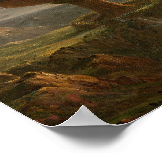 The Titan's Goblet (1833) - Thomas Cole Poster (Ecke)