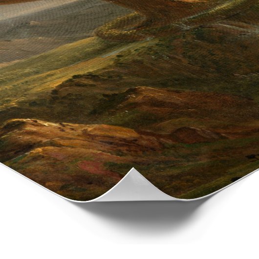 The Titan's Goblet (1833) - Thomas Cole Poster (Ecke)