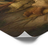 "The Tohunga-ta-moko at Work" - G. Lindauer Poster (Ecke)