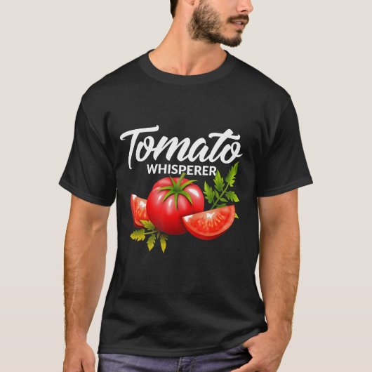 The Tomato Whisperer Gardening Tending Garden Farm T-Shirt (Vorderseite)