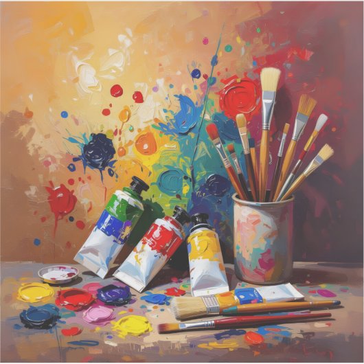 The Tools Of Imagination - Square Vinyl Aufkleber (Vorderseite)