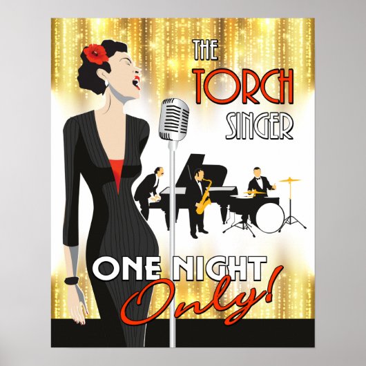 The Torch Singer, 16x20 Poster Art, Music Theme (Vorne)