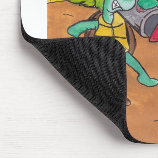 The Tortoise and The Hare Mousepad (Ecke)