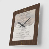 The Touch of the Master's Hand Quadratische Wanduhr (Winkel)