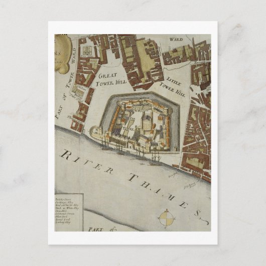 The Tower and St. Catherine's, detail of the Tower Postkarte (Vorderseite)